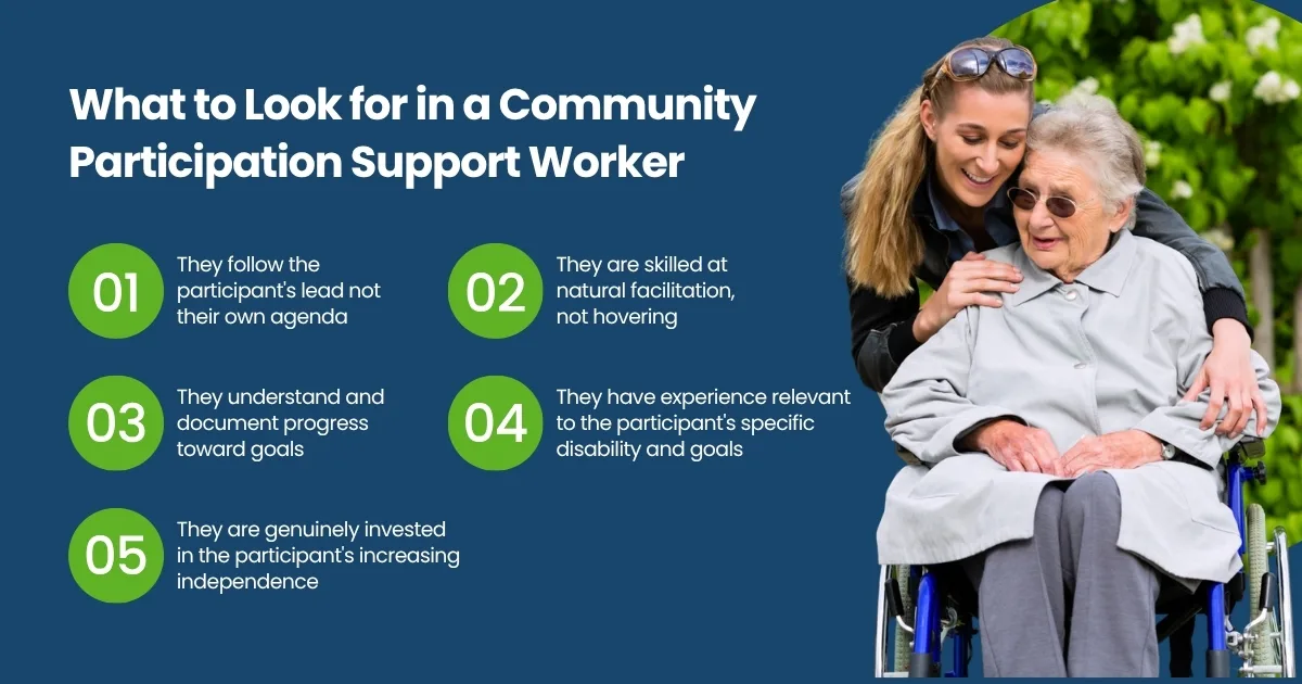 What to Look for in a Community Participation Support Worker